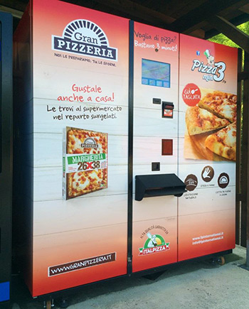 pizza 3 minuti distributore automatico